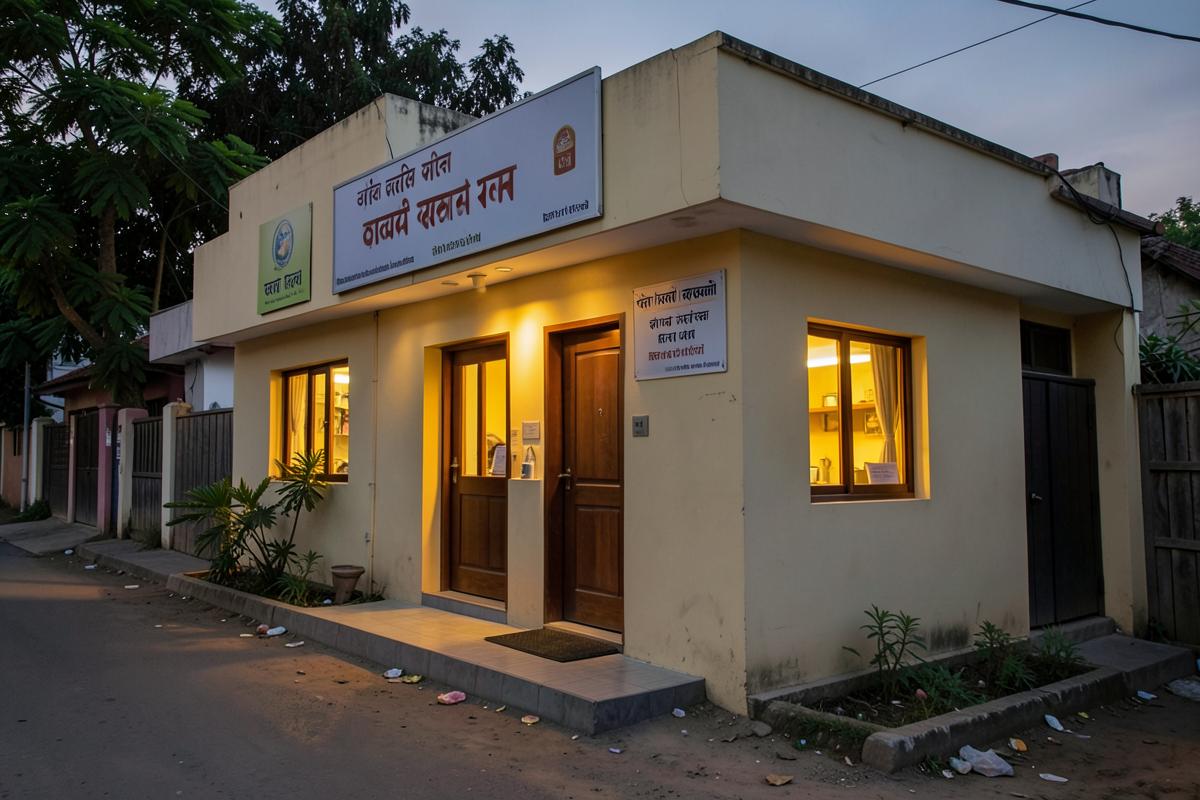 House499 guesthouse exterior in warm evening light